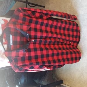 Womens buffalo check fleece flannel